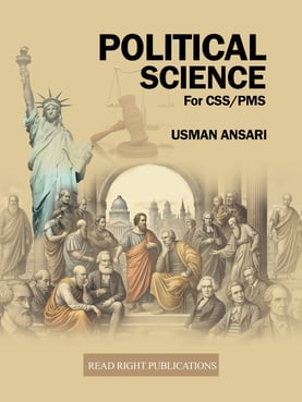 a book cover of political science and political science