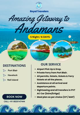 a flyer for a travel company