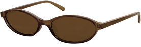 minimalistic retro small oval sunglasses