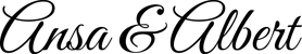 Ansa & Albert Wedding logo
