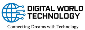 Digital world technology logo