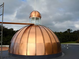 Our copper domes add a touch of sophistication and grandeur to any structure. The natural patina that develops over time enha