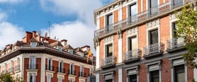 Edificios en barrio de Salamanca en Madrid