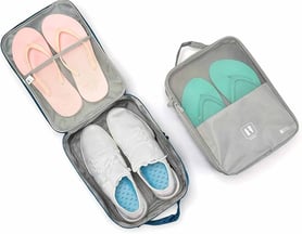 Polyester Waterproof Shoe Bag Handle Cubes Tote