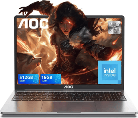 AOC Ordenador Portatil con Intel N97 (hasta 3,6 GHz)
