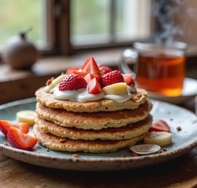 Panqueca de Aveia com Frutas