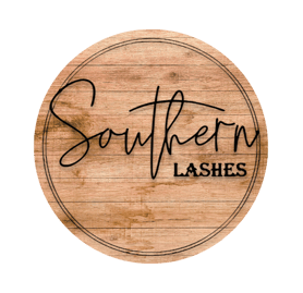 a wooden sign that says southern lashes lashes