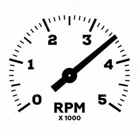 a rpm range speedo