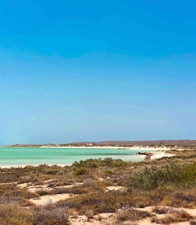 Breathtaking view of Turquoise Bay in the north of Western Australia, near Exmouth.