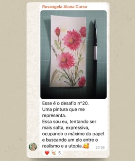 depoimento de aluna