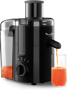 Moulinex Frutelia JU370810, Licuadora 350 W, gran diámetro de apertura, diseño compacto, 2 velocidad