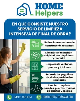 Servicio de Limpieza intensiva de final de obra