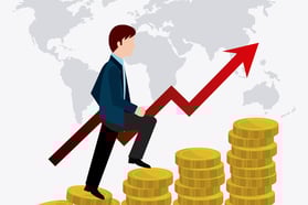 A person who is financially growing