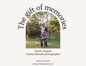 gift card photography session in Atlanta
