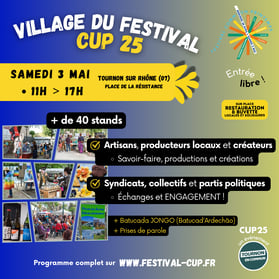 Programme du Village du festival CUP25