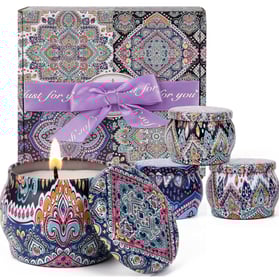 Coffret Bougies Parfumées Cadeau Chandelles Parfum Avec 4 Parfums Pour Parfum de Bougies de Soja Par