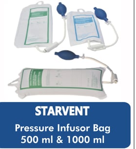 Starvent Health Care pressure infuser bg 500ml & 1000ml