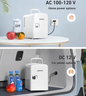 mini fridge for keeping drinks cool at your desk