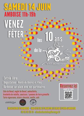 10 ans de la Bier'ouette Amboise samedi 14 juin 2025