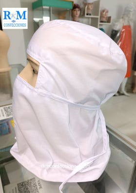 Cofias de Tela modelo Capucha Cerrado-Escafandra - Ninja - Balaclava