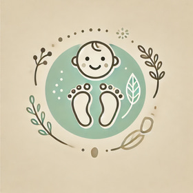 "Petits Pas et Grands Sourires" logo