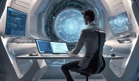 black laptop computer