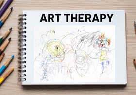art therapy class private healing growth group drawing colored pencils crayons markers notebook journaling
