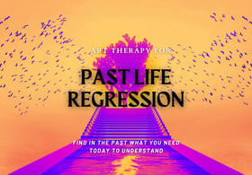 art therapy orange tree of life fuchsia stairs water birds past life regression session awakening facilitator