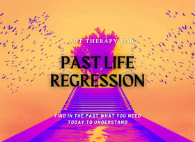 art therapy orange tree of life fuchsia stairs water birds past life regression session awakening facilitator