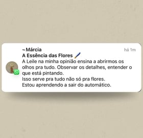 depoimento de aluna