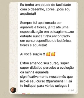 depoimento de aluna