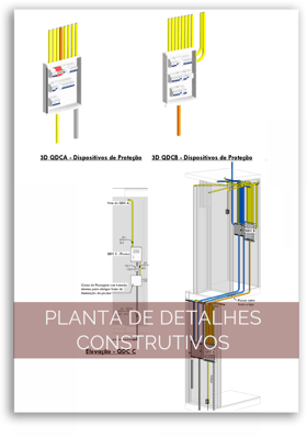 Foto de detalhes construtivos de projeto elétrico