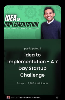 Nas.io Challange theme held By Mr. Ritesh Agrwal