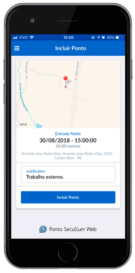 APP DE BATER O PONTO