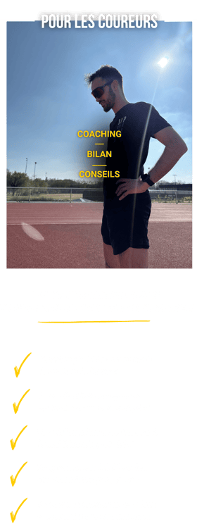 coaching individualisé pour les coureurs
