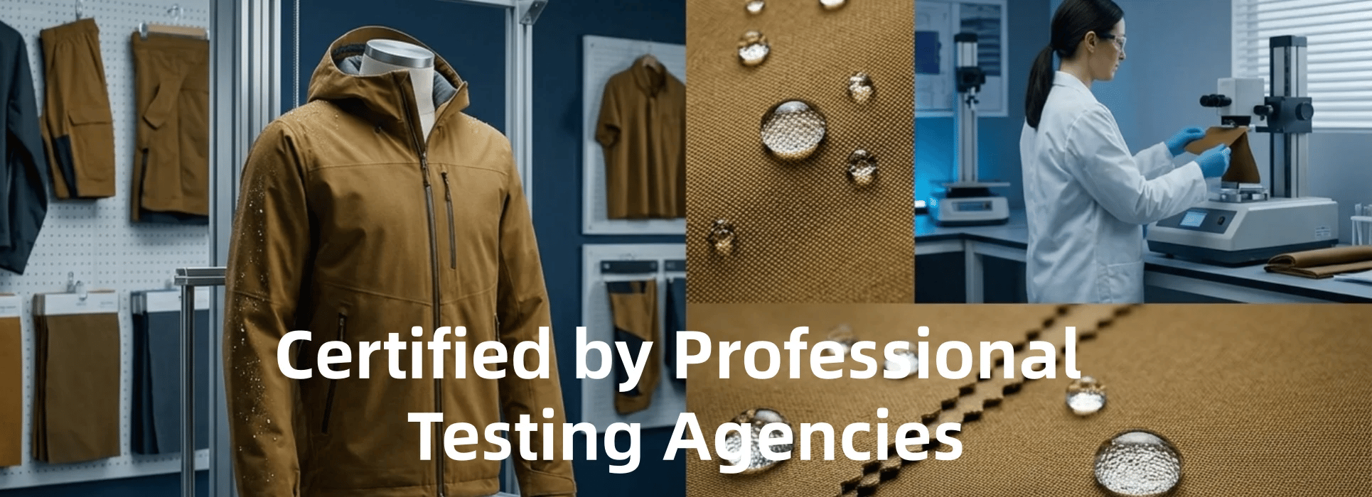 Our fabrics have been certified by professional testing laboratories