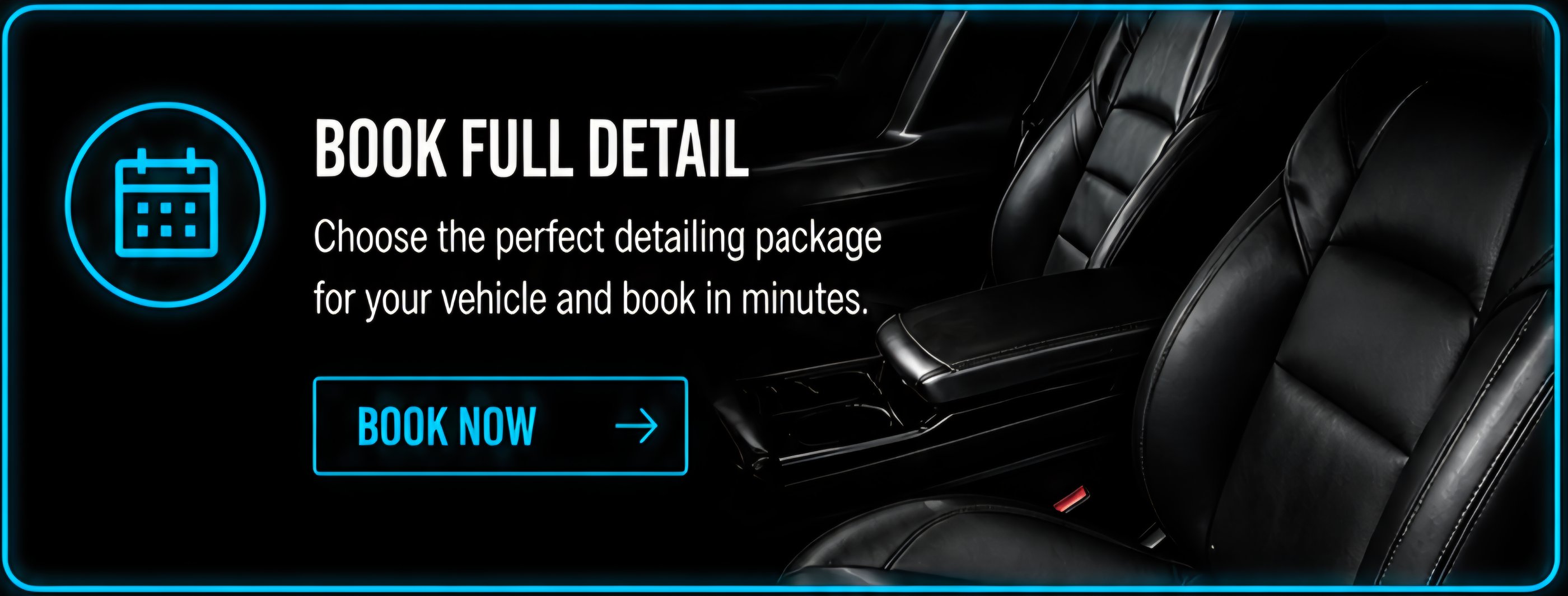 Professional car detailing service book now.