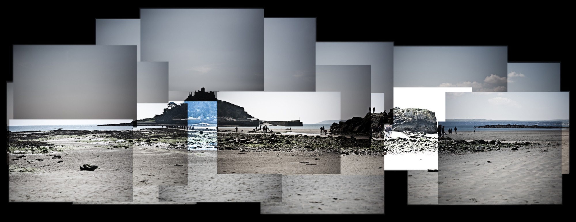 A joiner composition of St Michael's Mt in Cornwall