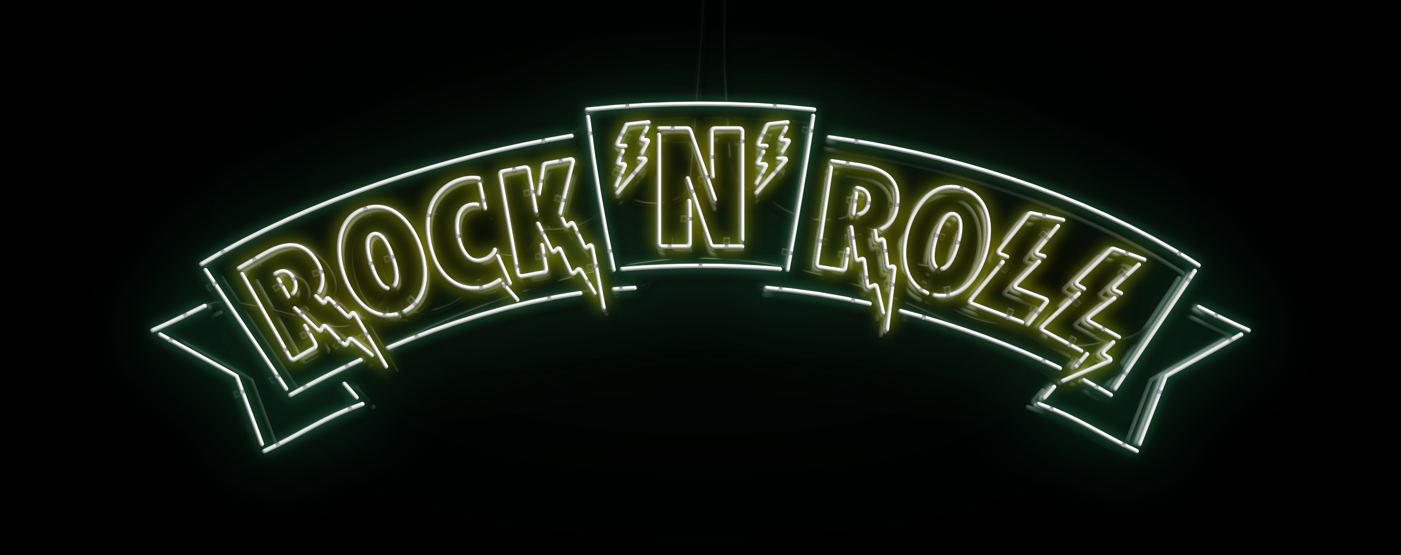 Rock'N'Roll banner neon sign