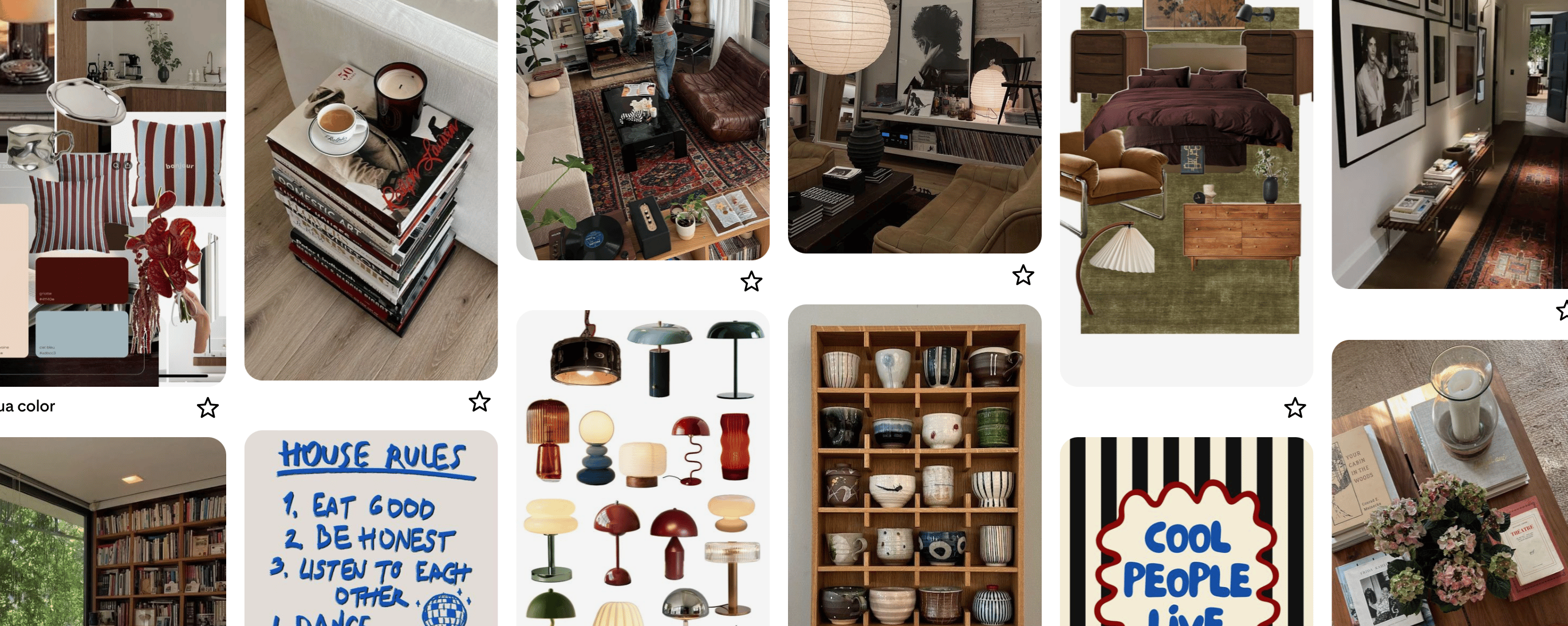 Interior design header showing modern furniture and home decor inspiration