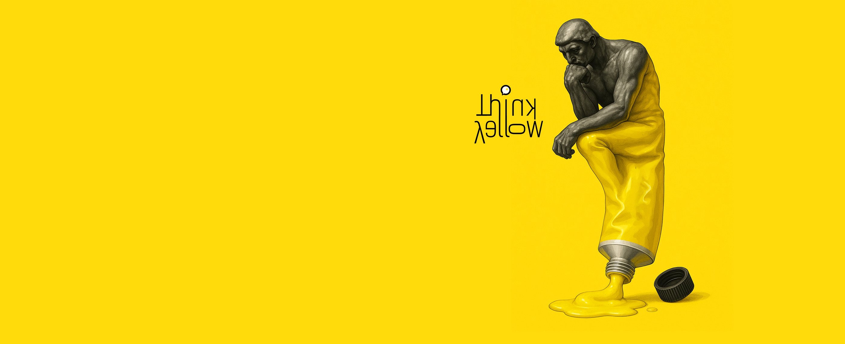 a man in yellow pants and yellow shirt with a yellow shirt