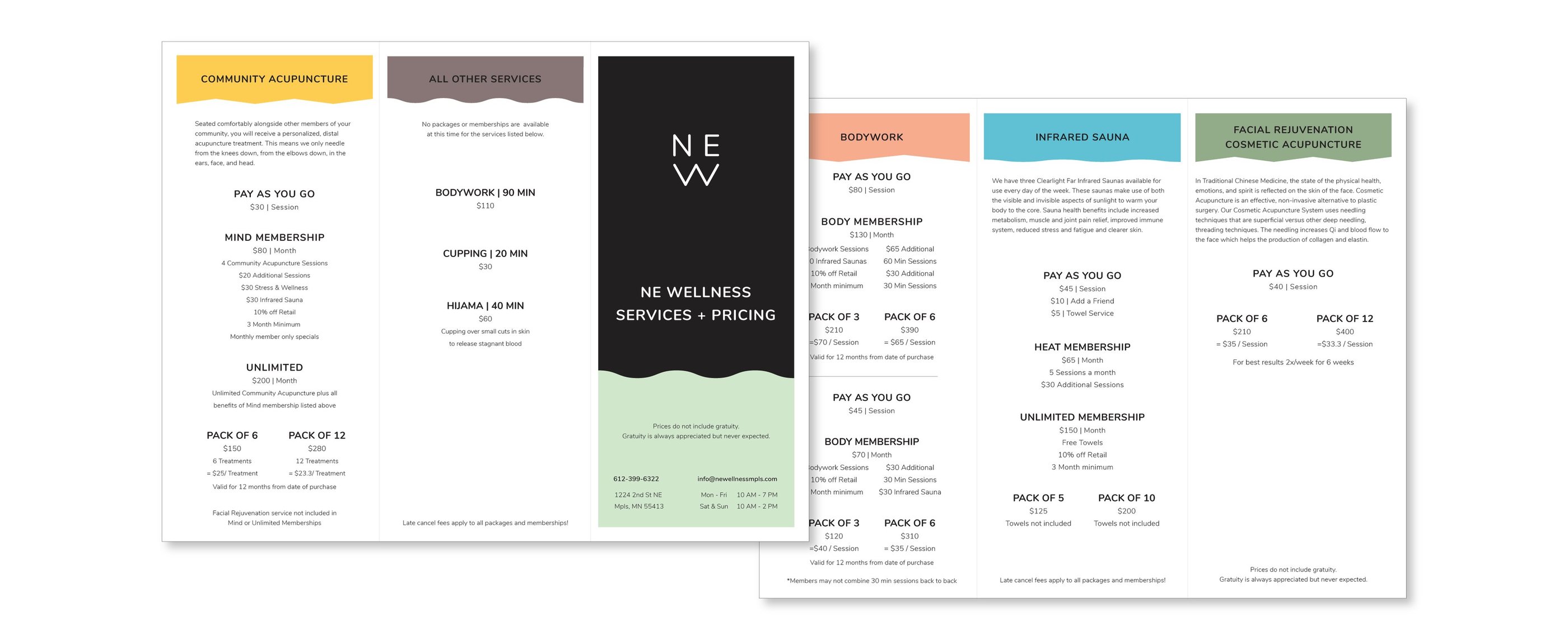 Wellness Services Brochure Design