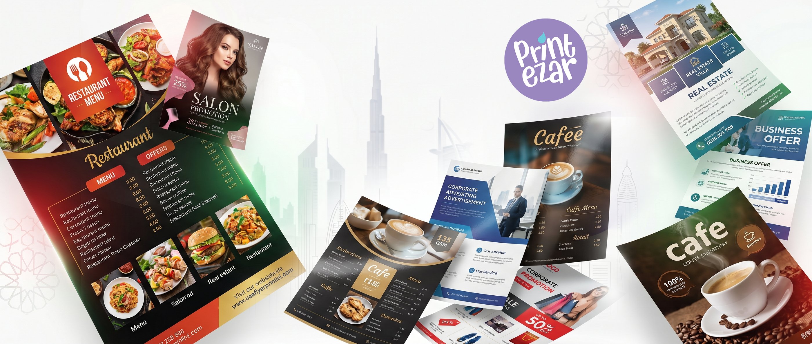 Flyer Printing at affordable prices delivered across UAE. Best Prices. Premium Quality. 