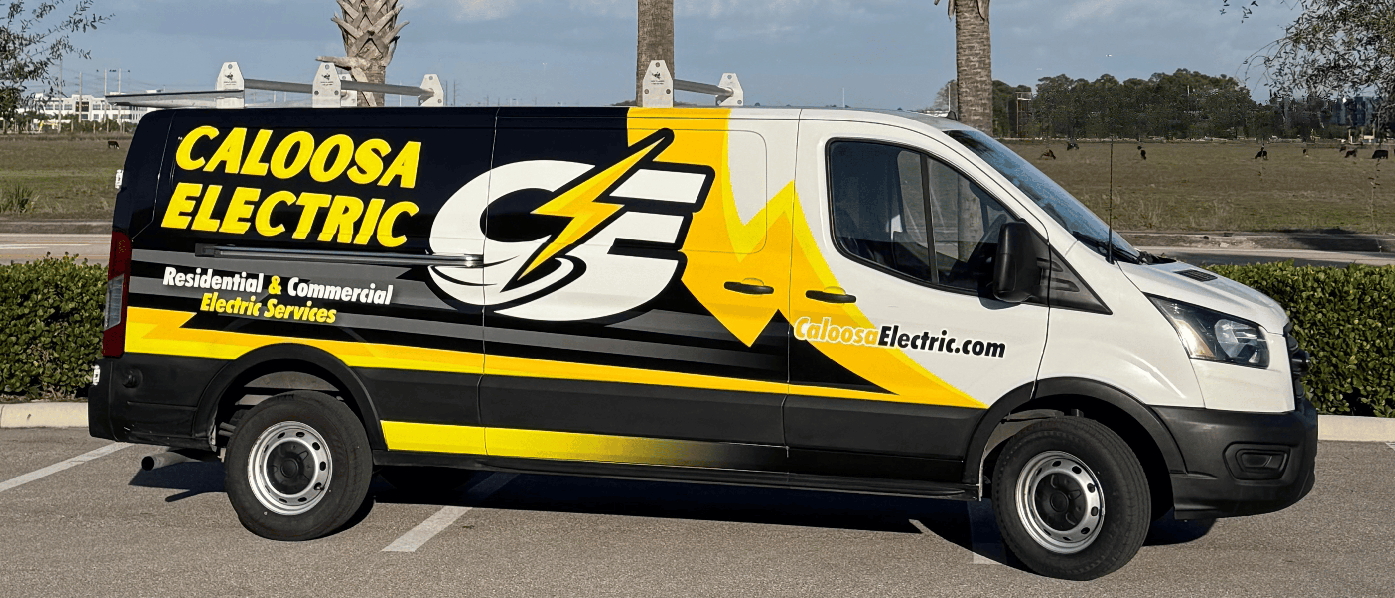 Caloosa Electric Van wrapped