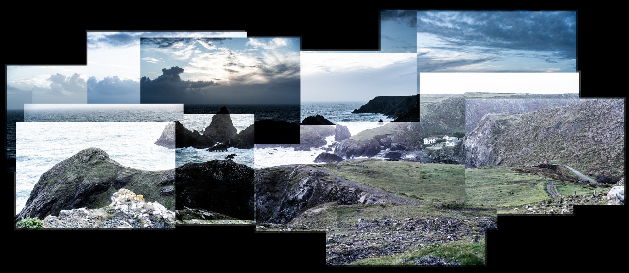 A joiner composition of Kynance Cove in Cornwall