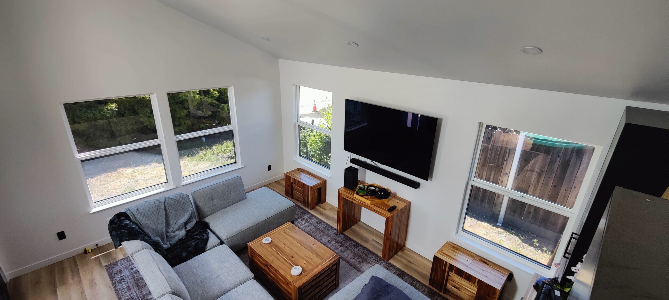 Interior of Garage Converted into an accessory dwelling unit (ADU)