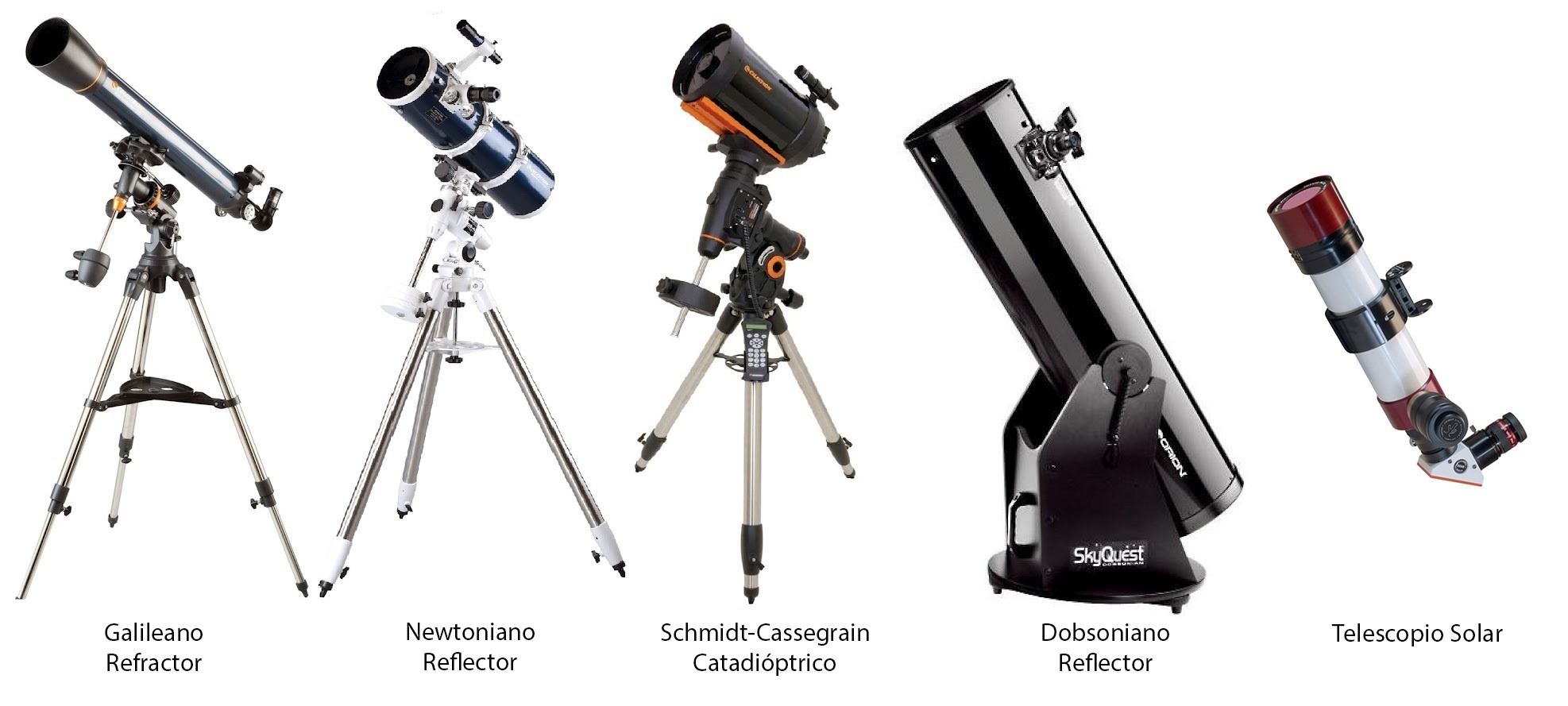 Tipos de telescopios para principiantes