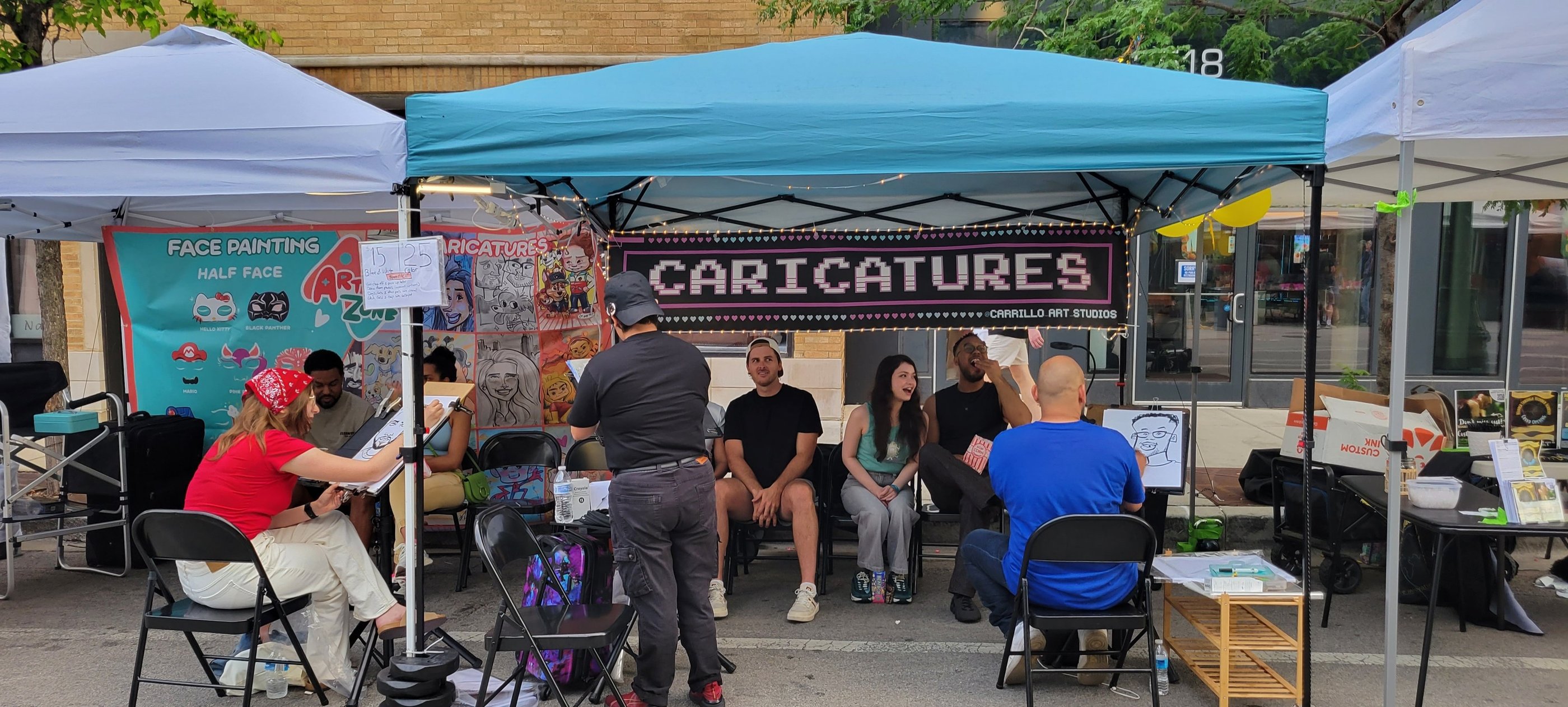 festival caricature artists