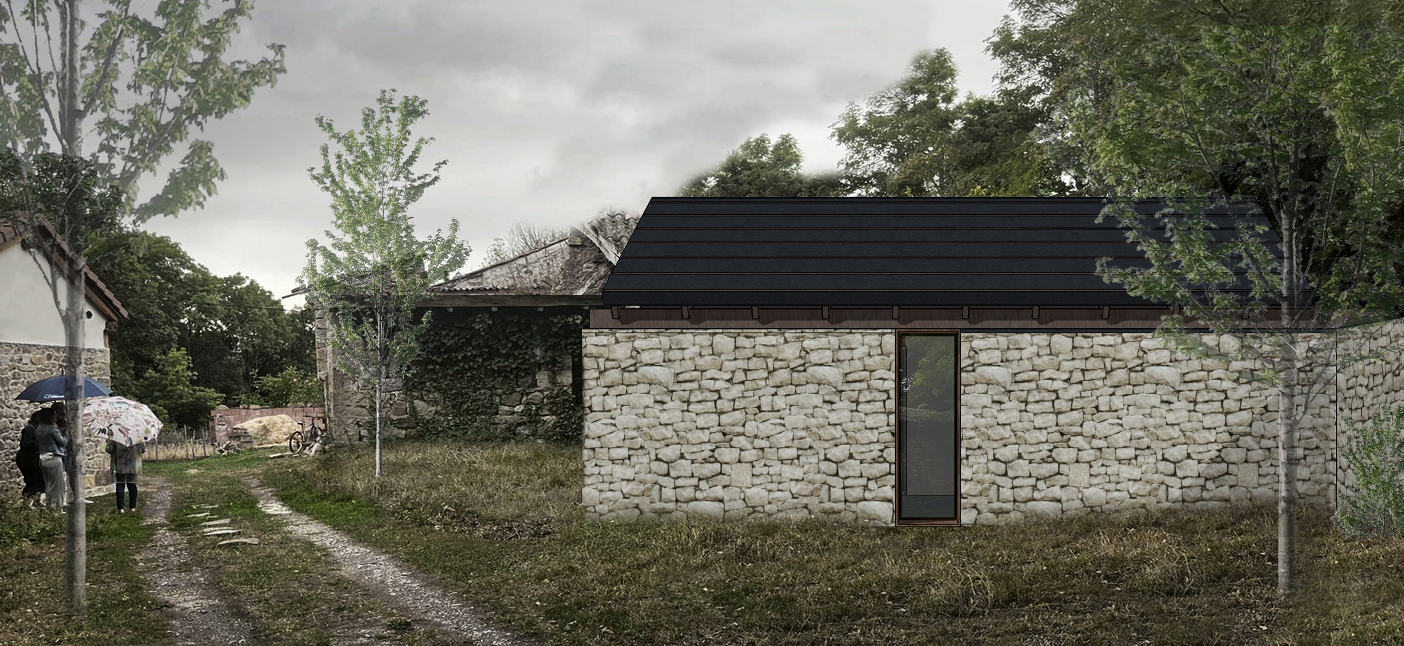 Reforma Ruina Cantabria muros de piedra, Javier Núñez Arquitecto, Autreesia estudio