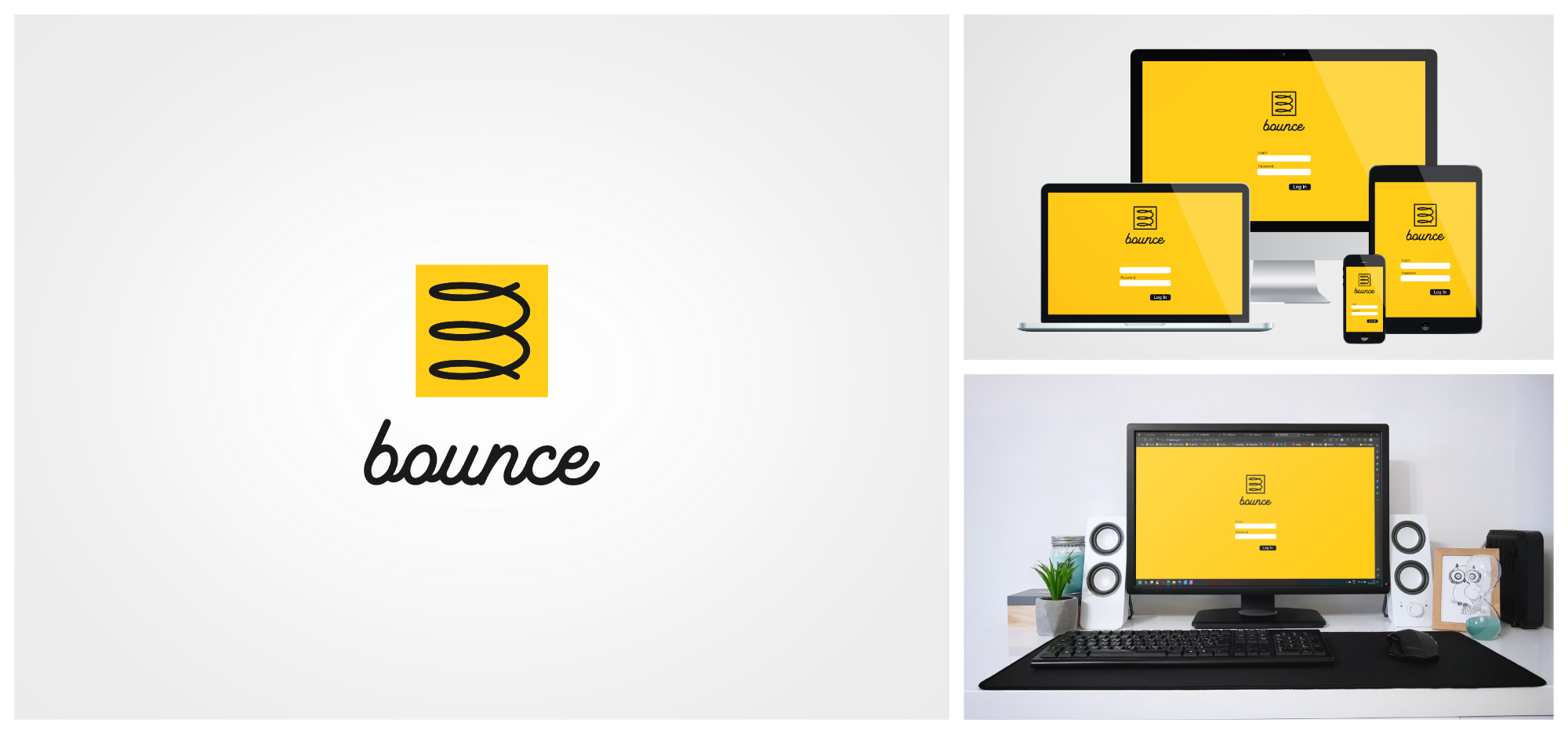 Bounce app logo design